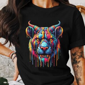 Colorful Lion Head Art, Animal DIGITAL DOWNLOAD PNG, Vivid Lion Print, Unique Home Decor, Modern Art Print, Wall Art