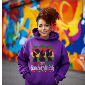 Juneteenth Digital Download PNG, Black Women Silhouettes, Believe Achieve Succeed, Celebrate Juneteenth, African American, Juneteenth