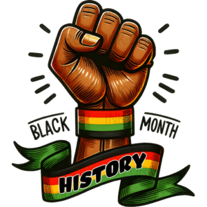 Black History Month T-Shirt Design, Powerful Fist Illustration, High Quality PNG File, Instant Digital Download