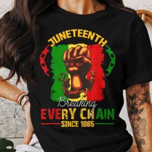 Juneteenth PNG Digital Download, Black Fist Art, Freedom Day Design, Breaking Chains Since 1865, Independence Day Celebration
