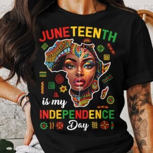 Juneteenth Independence Day PNG, Digital Download, Afro Map, Melanin Woman Art, Cultural Celebration, Black History, Vector Graphics