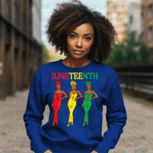 Juneteenth PNG, Digital Download, African American Art, Black Woman Clipart, Afro Women Illustration, Juneteenth Clipart, Juneteenth Design