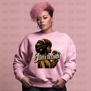 Juneteenth Digital Download, Black Woman PNG, Afro Art, Celebration Printable, Instant Download, Cultural Pride, Empowerment Design