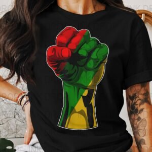Pan African Fist PNG, Black Power Digital Art, Rasta Colors Art Print, Afro Empowerment Art, Digital Download