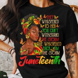 Juneteenth PNG Digital Download, Black Woman Art, Butterfly Clipart, I Am the Storm Graphic, Powerful Woman Digital Art, June 19th