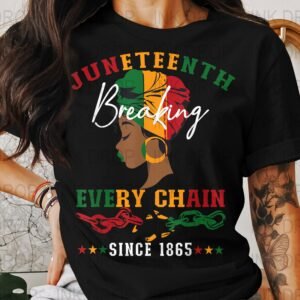 Juneteenth PNG Digital Download, Breaking Every Chain Design, African American Freedom, Black Pride Image, Since 1865, Black History
