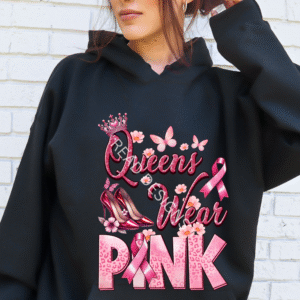 Queens Wear PINK Hoodie (Adult Sizes – Small to 5X)