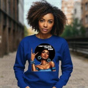 Bold Statement T-Shirt for Women Afrocentric Art Unique Design Wear Your Confidence Inspirational Tees Rock My Own Hair