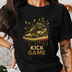 Kick Game Digital Download PNG, Camo Sneaker Art, Printable Sneaker Poster, Urban Style Graphics, Shoe Lover Gift, Streetwear Decor