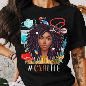 CNA Life PNG, Nurse Digital Download, Healthcare Clipart, African American Nurse, Medical Design, Nurse Appreciation, Nurse Printable