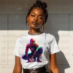 Spider Hero T-Shirt, PNG Digital Download, Colorful Design, Popular Superhero, Unique Gift Idea, Fan Apparel, Comic Art, Trendy Fashion