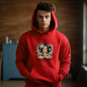 Colorful Artistic Design Pray Wait Trust Hoodie