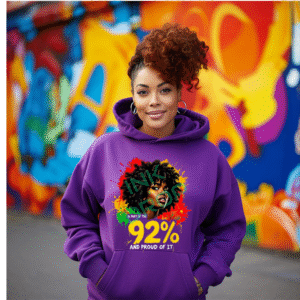 A Part of the 92 Percent and Proud of It Art Hoodie