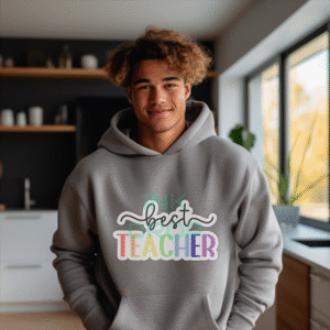 Best Teacher Hoodie, Teacher Appreciation Hoodie, Gift for Teacher, Teacher Hoodie, Teacher Gift Idea, School Hoodie, Rainbow Teacher Hoodie