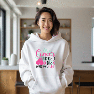 Breast Cancer Awareness Hoodie, Pink Ribbon Hoodie, Cancer Warrior Hoodie, Breast Cancer Support Hoodie, Hope Fight Cure Hoodie