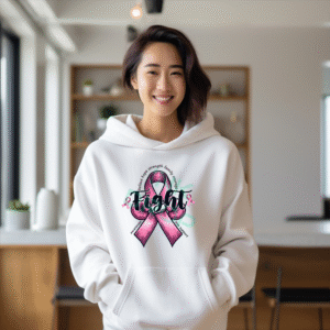 Breast Cancer Awareness Hoodie, Fight Like a Girl, Pink Ribbon Hoodie, Support Cancer, Love Hoodie, Hope Hoodie, Cancer Awareness Gift