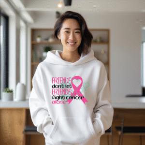 Breast Cancer Awareness Hoodie, Pink Ribbon Hoodie, Cancer Support Hoodie, Hope Hoodie, Survivor Gift, Awareness Hoodie, Gift for Her