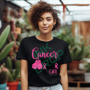Cancer Picked The Wrong Girl Breast Cancer Awareness T-Shirt