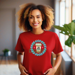The Best Teacher Coffee Cup In A Floral Wreath T-Shirt