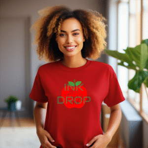 Best Teacher Ever Red Apple Graphic Design on T-Shirt