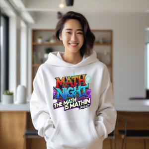 'Math Night' The Math Is Mathin Jacquet Hoodie, STEM Education Apparel, Funny Math Teacher Student Gift, School College Wear