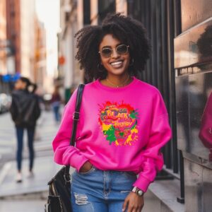 Black History Month Sweatshirt, African Continent Art, Colorful Afro Design, Cultural Pride Sweatshirt, Black Pride, Celebration Sweatshirt