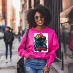 Juneteenth Freedom Sweatshirt, Raised Fist Design, Black History Month, Emancipation Day, African American Pride, Unisex Sweatshirt