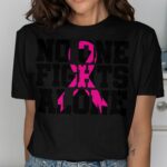 No One Fights Alone Breast Cancer Awareness T-Shirt