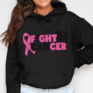 Fight Cancer Awareness Ribbon & Gloves Hoodie