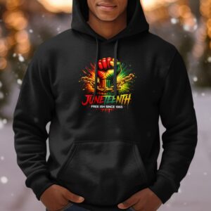 Juneteenth Freedom Fist Hoodie - Empowerment & Pride