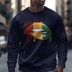 Free-ish Pan-African Lips Graphic Sweatshirt
