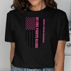 Breast Cancer Awareness 'No One Fights Alone' T-Shirt