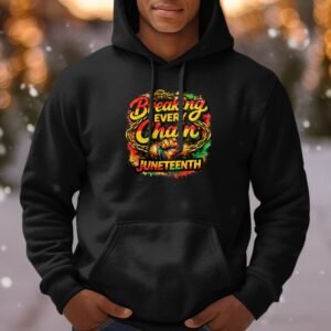 Juneteenth Breaking Chains Power Fist Hoodie