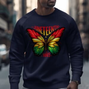 Juneteenth Butterfly Freedom Celebration Sweatshirt