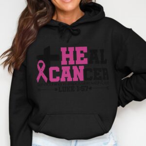 Heal Cancer Awareness Hoodie - Luke 1:57 Faith Design