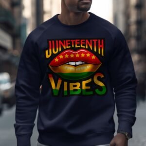 Juneteenth Vibe Lips Graphic Sweatshirt