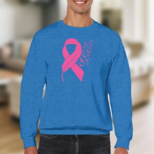 Pink Ribbon Feather Awareness Sweatshirt