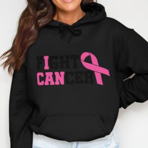 Fight Cancer Pink Ribbon Awareness Support Hoodie