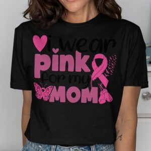 Mom Breast Cancer Awareness Pink Ribbon T-Shirt
