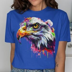Vibrant Splash Art Eagle T-Shirt