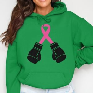 Pink Ribbon Fighter Breast Cancer Awareness Hoodie