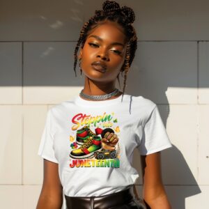 Steppin' Into Juneteenth Celebration T-Shirt