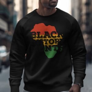 Black History Month African Map Sweatshirt