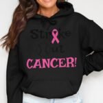 Strike Out Cancer Hoodie | Pink Ribbon & Baseball Design