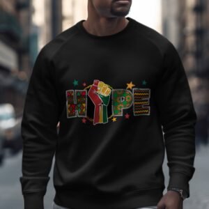 Afrocentric Hope Power Fist Graphic Sweatshirt