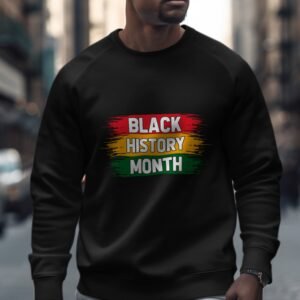 Black History Month Pan-African Flag Colors Sweatshirt