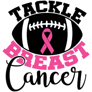 Tackle Breast Cancer Football Awareness Digital Design