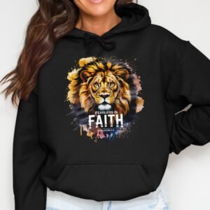 Fearless Faith Lion Hoodie | Revelation 5:5 Christian Apparel