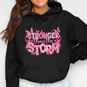 Stronger Than The Storm Breast Cancer Hoodie