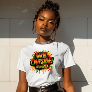 Juneteenth We Outside 1865 Celebration T-Shirt